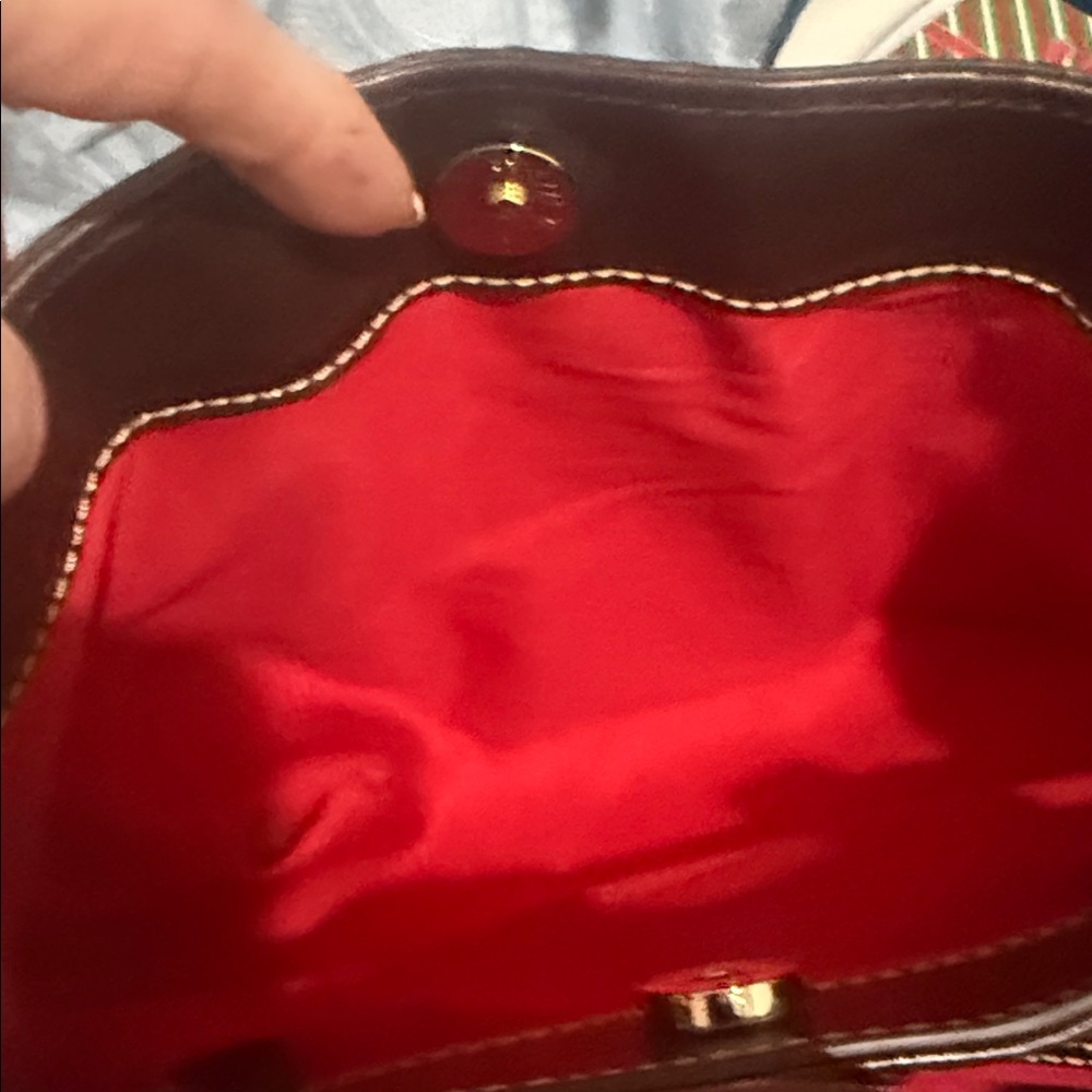 Dooney & Bourke Leather Satchel with Textured Finish - Picture 8 of 8